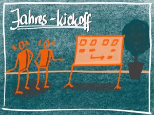 Jahres-Kickoff im Team