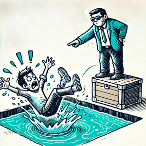 MA ins kalte Wasser schmeißen